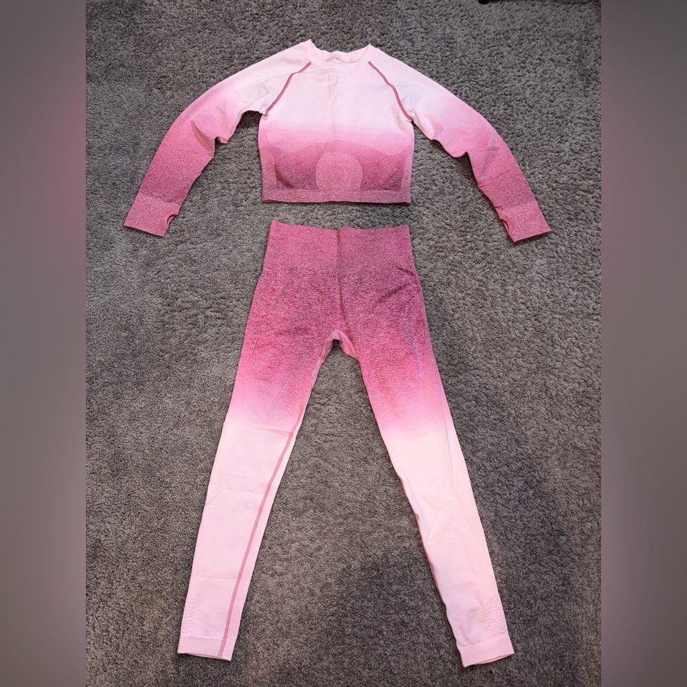 Pink Ombre Workout Set